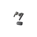 HP - Poly Voyager Free 60 UC M Écouteurs avec boîtier de charge de base et adaptateur USB-A - Noir carbone-Restez concentré et évitez les distractions du monde extérieur grâce à la suppression active du bruit (ANC) adaptative hybride réglable