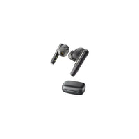 HP - Poly Voyager Free 60 UC M Écouteurs avec boîtier de charge de base et adaptateur USB-A - Noir carbone-Restez concentré et évitez les distractions du monde extérieur grâce à la suppression active du bruit (ANC) adaptative hybride réglable