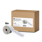 Premium Tape - 4 x 8 po (102 mm x 152 mm) Étiquettes Thermiques Directes - Noyau de 1 po (25 mm) - Paquet de 12-Étiquettes Thermiques Directes