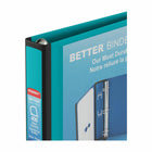 Staples - Reliure Better Binder, 1 1/2 po, sarcelle-Grâce à la fenêtre transparente, ces reliures sont de bonnes reliures de présentation