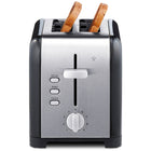 Kenmore - Grille-pain 2 tranches - Acier inoxydable noir et argent-Selecteurs numerotes qui offrent 9 options de degre de brunissement