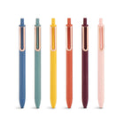 Stylos gel luxe rétractables – assortis – encre noire – paquet de 12-Encre noire