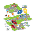 Learning Resources - Équipe de codage Switcheroo-Transformez, codez et sauvez la journée !: Dessinez une carte de défi de sauvetage de codage, accrochez-vous sur l'un des trois obus de véhicule (voiture de police, camion de pompiers ou véhicule de construction), et codez pour résoudre la mission !