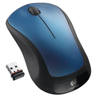 Logitech – Souris sans fil M310, bleu paon-Branchez et oubliez le minuscule nanorécepteur qui reste dans votre port USB pour que votre souris soit toujours prête à utiliser
