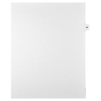 Markmaker - Intercalaires imprimes Legal, Blanc, 1/15th coupe, format lettre, sans trous, 25 tabs/PQT, 5 PQT/Boite, Numero 94-Intercalaires imprimes Legal