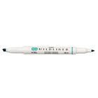 Zebra – Surligneur double pointe style stylo Mildliner, cert d'été doux-Encre souple résistante à l’eau, translucide et excellente pour superposition de couches