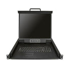 StarTech - Console KVM 1U à port unique pour rack de serveur, 19 in. (RKCONS1901)-Réduisez l’encombrement de votre salle de serveurs grâce à un design de montage en rack 1U