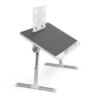 ShoppingAll - Bureau pliable portable réglable avec fente pour tablette et tiroir - Noir-Rangement Pratique: Comprend un tiroir latéral pour ranger soigneusement vos accessoires, ainsi qu'un rebord d'appareil détachable et mobile.