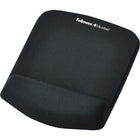 Fellowes - Tapis de souris/Repose-poignets Plush Touch - noir-Nouvelle technologie innovatrice FoamFusion qui fournit une douceur et un confort supérieurs pour aider à soulager la tension au poignet