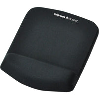 Fellowes - Tapis de souris/Repose-poignets Plush Touch - noir-Nouvelle technologie innovatrice FoamFusion qui fournit une douceur et un confort supérieurs pour aider à soulager la tension au poignet