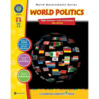 Livre numérique : World Politics Big Book (format PDF, téléchargement pour 1 utilisateur), ISBN 978-1-55319-412-5, 5e à 8e année-Vous recevrez deux courriels : un confirmant toute la commande et l'autre avec un bouton Download Software (Télécharger le logiciel). Vous pouvez télécharger immédiatement ou revoir votre courriel pour télécharger plus tard.