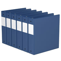 Davis Group Super économie, Reliure à anneaux ronds 2 po, paquet de 6 – Bleu Royal-3 Reliure À Anneaux