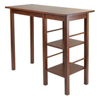 WinsomeMD – Table à déjeuner Egan avec 2 tablettes latérales-Les dimensions de l’espace de rangement à deux tablettes sont approximativement de 12 haut. x 11,61 larg. x 15,75 prof. (po). Les dimensions des tablettes sont à peu près de 25,79 larg. x 32,40 haut (po)