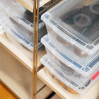 KIS - Omni Curver boîte de rangement - Transparente - 6.5 qt.-Les boîtes sont empilables et modulaires, ce qui vous permet de tirer le meilleur parti de votre espace de rangement