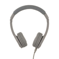 BuddyPhones Explore+ Casque - Gris-Style de casque sur l'oreille pour les enfants avec SafeAudio