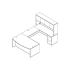 Office Star - Retour de la collection Napa, fini cerisier-Surfaces laminées thermoliées résistant aux égratignures