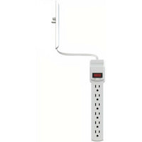Sleek Socket - 6pi cache-prise ultra-mince parasurtenseur à 6 prises-Interieur seulement