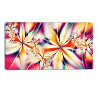 Designart – Art abstrait sur toile, rose cristallisé, 40 x 20 po (PT3013-40-20)-Impression