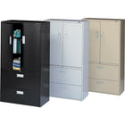 ProSource - Armoire Multi-Stor, sable-Grande armoire à usages multiples à deux portes avec charnières 