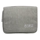 Nicci - Trousse de Toilette Deluxe - Gris-Poignée de transport supérieure en même tissu