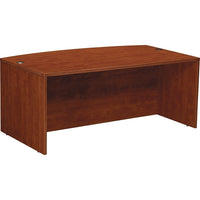 Office Star - Coquille de bureau à devant arqué, 72 po, de la collection Napa,-Avec dessus et panneaux d'extrémité de 1 po, et panneaux de modestie de 5/8 po