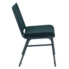 Flash Furniture – Chaise empilable robuste verte à motifs à revêtement Hercules rembourrée de 3 po-Capacité de poids de 550 lb