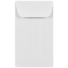 JAM Paper - Enveloppes à monnaie 2Pay avec fermeture gommée no 3, blanc, 200/paquet-Blanc