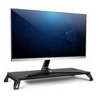 Allsop - Support de moniteur Lo Riser avec plate-forme large et réglages de hauteur double - Noir-8