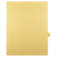 Markmaker - Intercalaires imprimes Legal, Chamois, 1/25th coupe, format lettre, sans trous, 25 tabs/PQT, 5 PQT/Boite, Numero 166-Intercalaires imprimes Legal
