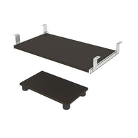 Bestar Prestige Tiroir à clavier et Support unité centrale - Ardoise-La tablette pour clavier est sur coulisses à roulement à billes pour un fonctionnement lisse et doux