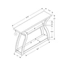 Monarch Specialties - 2438 Table D'Appoint - 47 po L/Console D'entrée Blanc-Assemblage nécessaire