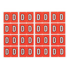 Oxford – Étiquettes alphabétiques compatibles Datafile, « D », orange foncé, paq./240-Assignez des lettres spécifique aux sections de classement individuelles