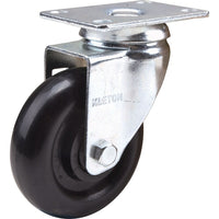 Kleton - Roulette, Pivotant, 4po (101,6 Mm), Polyoléfine, 250 Lb (113 Kg), paquet de 12-Dia. des trous de boulon 5/16po (7,93 mm)