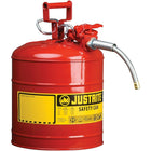 JustriteMD – Bidon de sécurité AccuFlowMC de type II, 5/8 po, 2 1/2 gal, rouge-Le mécanisme de déclenchement Safe-SqueezeMD exclusif d’AccuflowMC offre un débit régulier et un versement précis