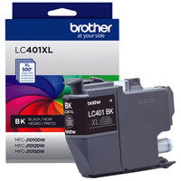Brother LC401XLBKS Cartouche d’encre noire à haut rendement d’origine-Noir