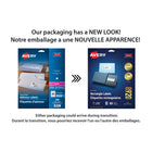 Avery - Étiquettes adresse pour imprimante laser et jet d'encre avec Easy Peel, blanc 8920, 1 x 2 5/8 po, paquet de 300-Gagnez du temps et créez rapidement des étiquettes de qualité professionnelle avec les étiquettes d'adresse Easy Peel