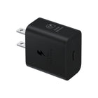 Samsung - Adaptateur secteur de voyage 25 W avec câble USB-C vers USB-C - Noir-Disponible en noir