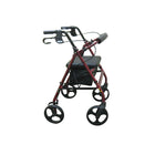 Drive Medical - Rollator avec dossier amovible et siège rembourré, roues de 7,5 po, rouge-Vient avec un nouveau siège rembourré sans couture