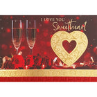 Rosedale Gold - Cartes de souhaits/Enveloppes - Joyeuse St-Valentin Amour (50122) - 5-1/2 po x 8 po - paquet de 6-Imprimées sur un papier de qualité non couché