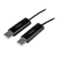 StarTech Câble de commutateur USB à 2 ports pour clavier et souris permettant le transfert de fichiers pour PC et MacMD-Utilisez un seul clavier et une seule souris sur plus d’un système d’exploitation à la fois