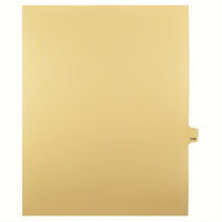 Markmaker - Intercalaires imprimes Legal, Chamois, 1/25th coupe, format lettre, sans trous, 25 tabs/PQT, 5 PQT/Boite, Numero 116-Intercalaires imprimes Legal