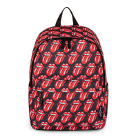 The Rolling Stones - Collection The Core - Sac à dos avec ouverture principale zippée - Noir/Rouge-Noir/rouge, nylon