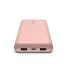 Belkin - Batterie externe BoostCharge 20 000 mAh à 3 ports - Or rose-Cette batterie externe Belkin a été conçue avec un voyant DEL intégré vous informant sur l'état de la batterie externe, afin que vous sachiez toujours quand il est temps de la recharger.