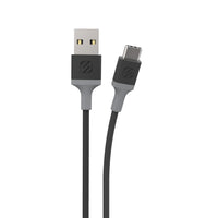 Scosche - câble de recharge et synchronisation Strikeline USB-A à USB-C - 1,2 m (4 pi) - gris spatial/gris-Conçu pour offrir des taux rapides de transfert de données de haute efficacité pour la recharge des appareils de type C