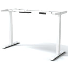 MotionGrey Motion Series Electric Height Adjustable Standing Desk with German Dual Motors for Home and Office- White-Electric height adjustable sit stand desk