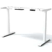 MotionGrey Motion Series Electric Height Adjustable Standing Desk with German Dual Motors for Home and Office- White-Electric height adjustable sit stand desk