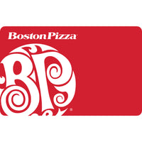 Boston Pizza â€“ Carte-cadeau de 25 $-Émise par Boston Pizza International Inc. Cette carte ne sera pas remplacée si perdue, volée ou détruite. Présentez cette carte au serveur et le solde disponible sera appliqué à votre achat. L'usage de cette carte constitue l'acceptation des termes suivants : cette carte ne peut être utilisée que pour des achats aux Boston Pizza participants et le solde ne peut être remboursé ni échangé pour de l'argent comptant, ni appliqué envers le paiement d'un compte de crédit, sau