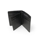 Club Rochelier - Portefeuille à rabat vertical pour hommes - Noir-1 porte-billets