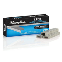 Agrafes SF 3 de Swingline de qualité supérieure, paquet de 3 750 (7471135442)-Longueur de patte standard de 1/4 po