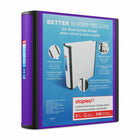 Staples – Reliure Better Binder, 2 po, mauve-Plus résistante et plus facile à utiliser